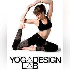 Yoga Design Lab Katie Women's Leggings Pants Black (Size Small)